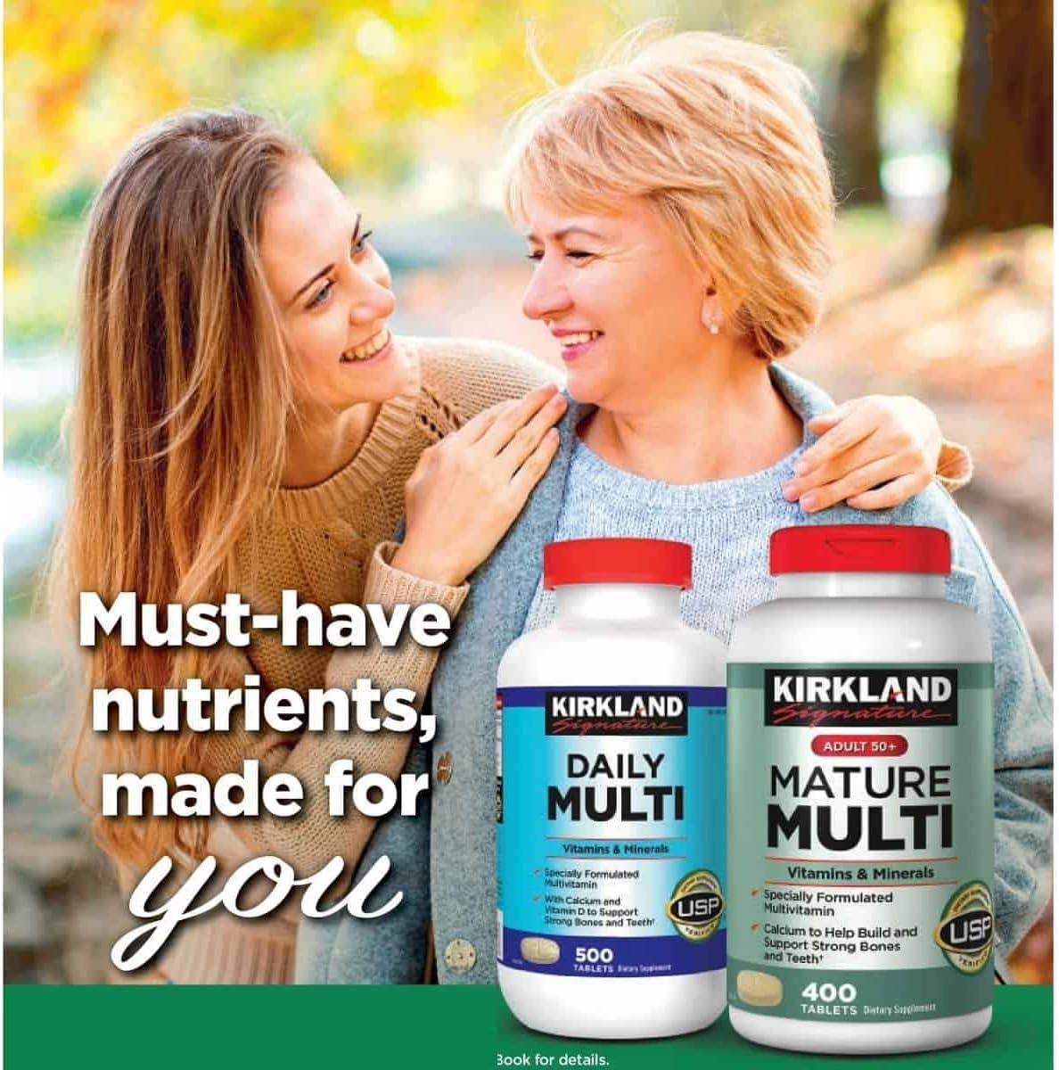 مولتی ویتامین کرکلند برای بزرگسالان Kirkland Mature Multi