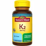 ویتامین K2 نیچرمید 100 میکروگرم 30 عدد برای سلامت استخوان