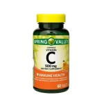 ویتامین سی جویدنی اسپرینگ والی 60 عددی | Spring Valley Vitamin C 500 mg