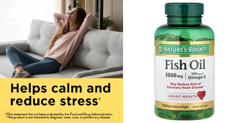 فیش اویل 1000 میلی‌گرم 120 عددی نچرال بونتی (Nature’s Bounty Fish Oil 1000 mg, 120 Softgels)