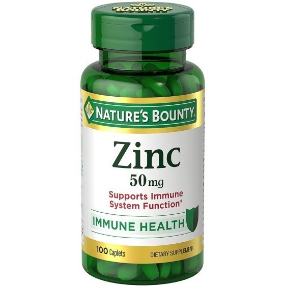 خرید زینک 50 میلی‌گرم 100 عددی نیچرز بونتی Nature’s Bounty Zinc 50 mg