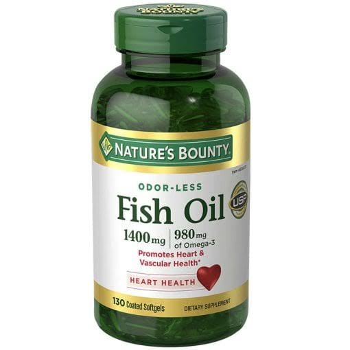 خرید و قیمت فیش اویل 1400 میلی‌گرم 130 عددی نیچرز بونتی Nature's Bounty Fish Oil 1400 mg